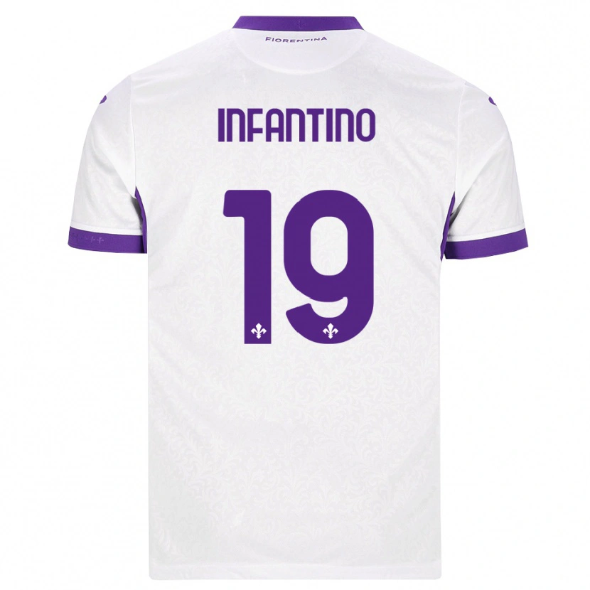 Danxen Damen Gino Infantino #19 Weiß Lila Auswärtstrikot Trikot 2026/27 T-Shirt