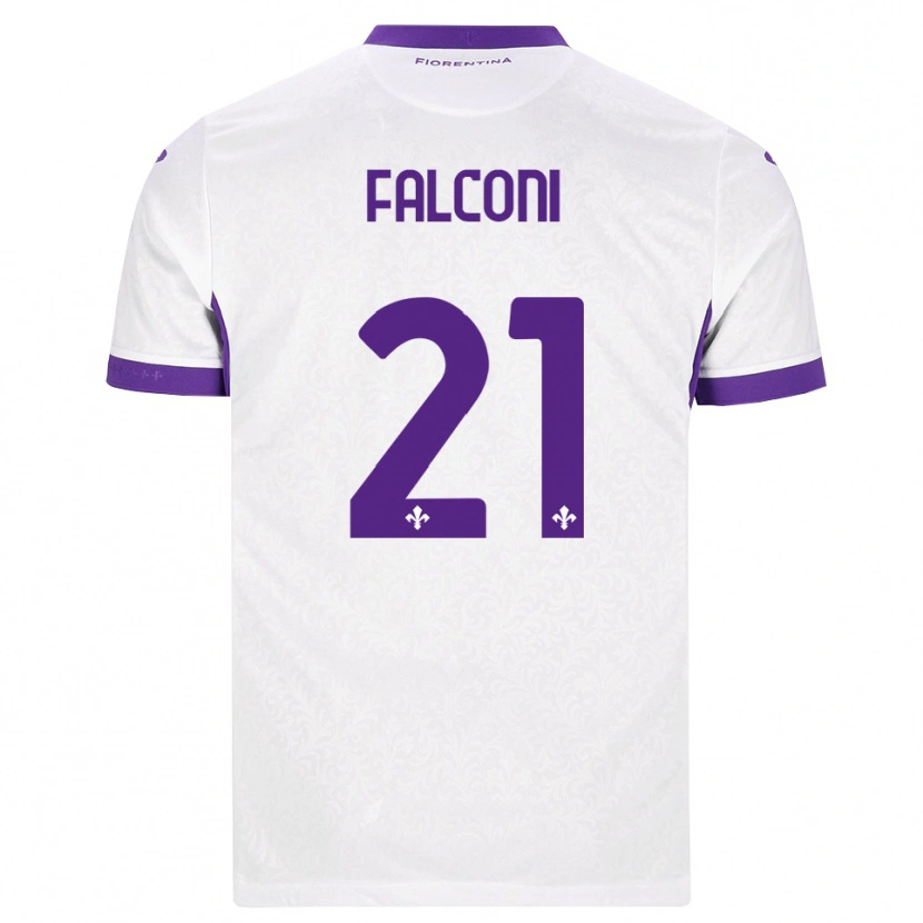 Danxen Damen Niccolo Falconi #21 Weiß Lila Auswärtstrikot Trikot 2026/27 T-Shirt