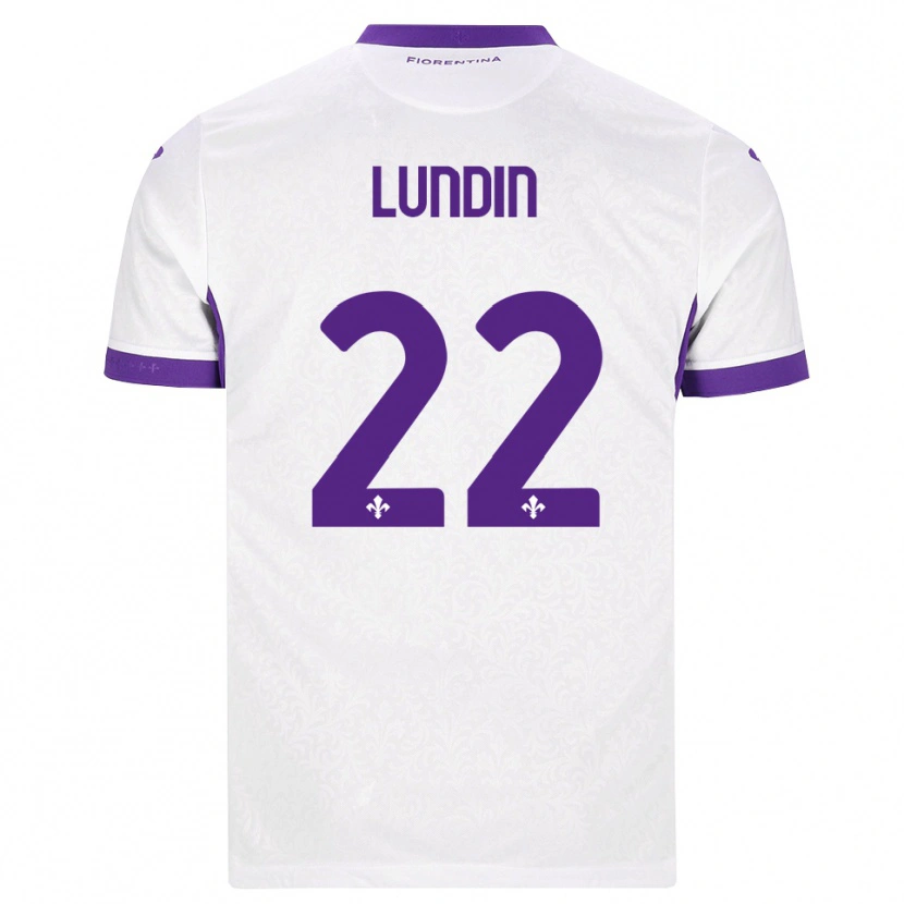 Danxen Damen Karin Lundin #22 Weiß Lila Auswärtstrikot Trikot 2026/27 T-Shirt