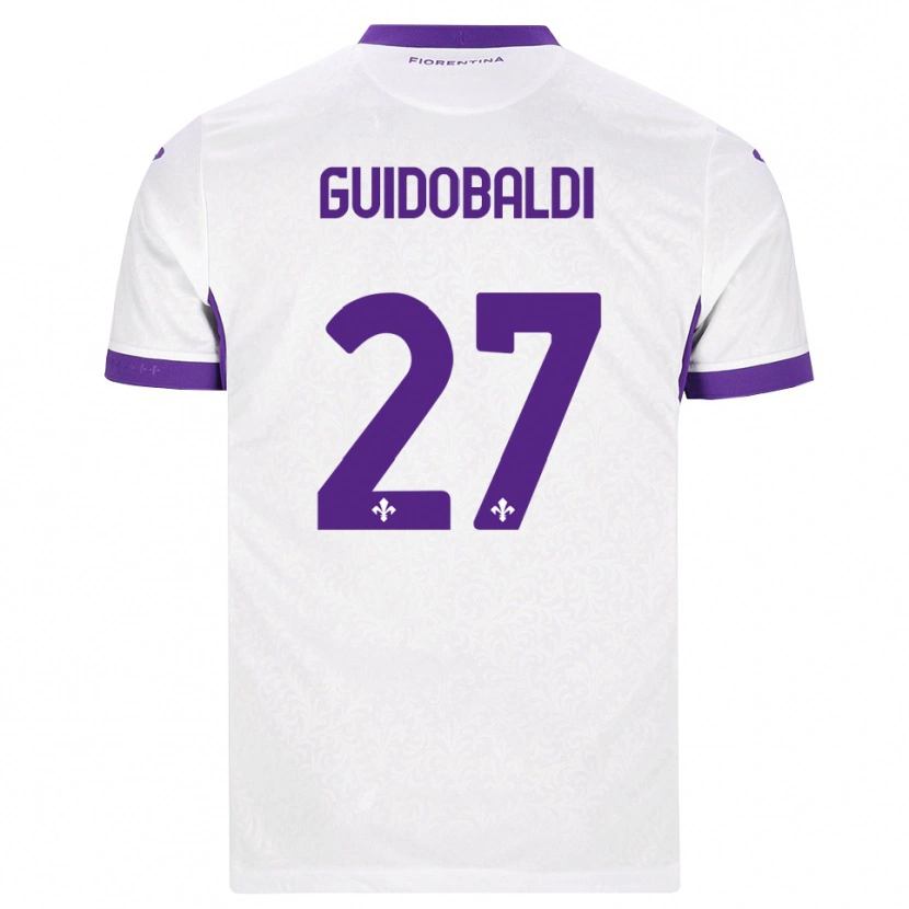 Danxen Damen Filippo Guidobaldi #27 Weiß Lila Auswärtstrikot Trikot 2026/27 T-Shirt