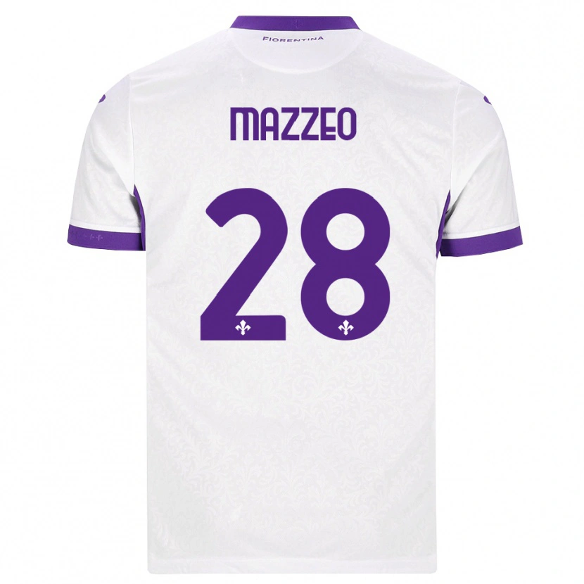 Danxen Damen Brando Mazzeo #28 Weiß Lila Auswärtstrikot Trikot 2026/27 T-Shirt