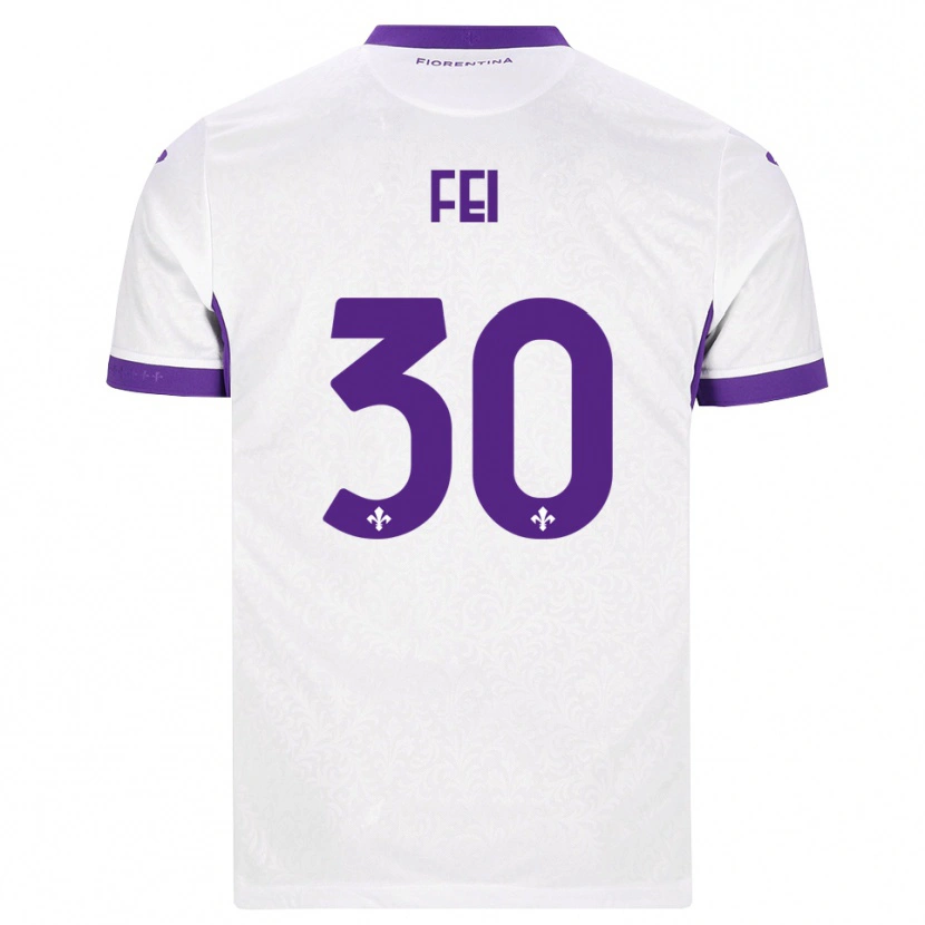 Danxen Damen Gianmaria Fei #30 Weiß Lila Auswärtstrikot Trikot 2026/27 T-Shirt