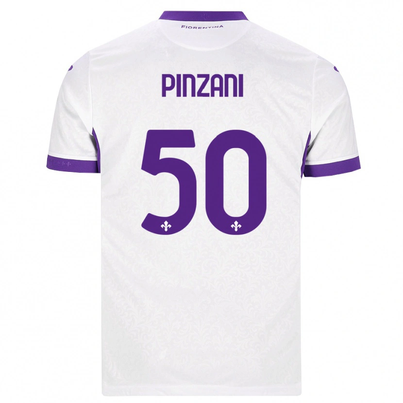 Danxen Damen Lorenzo Pinzani #50 Weiß Lila Auswärtstrikot Trikot 2026/27 T-Shirt