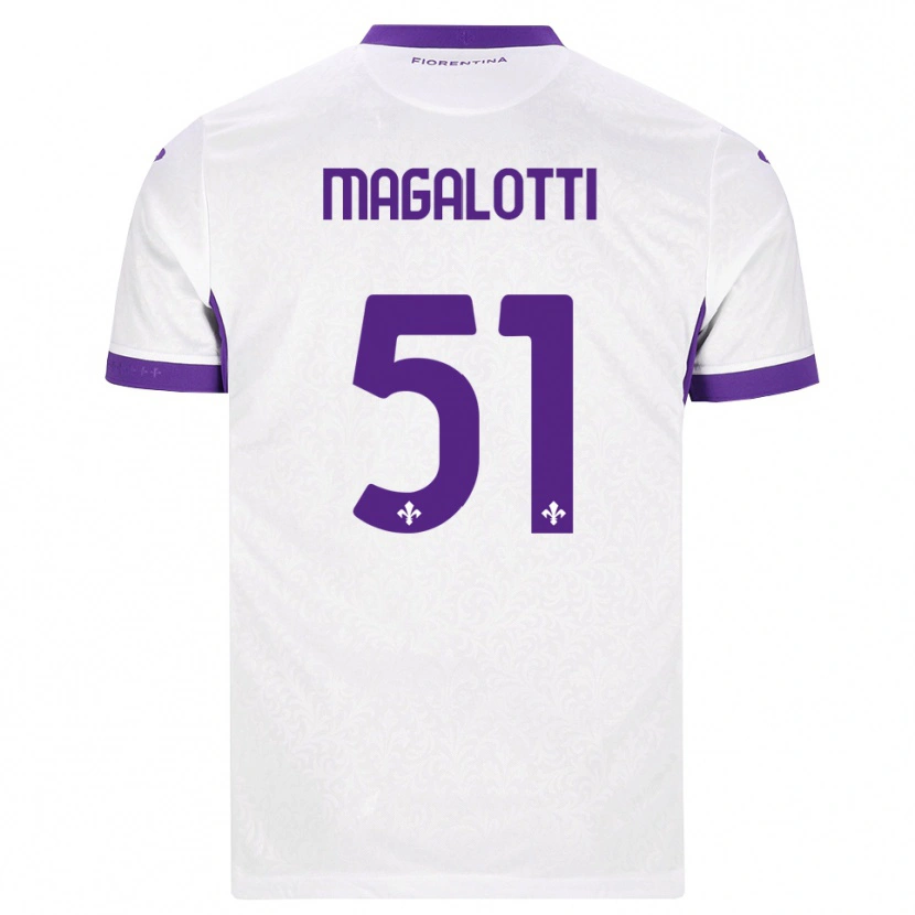 Danxen Damen Mattia Magalotti #51 Weiß Lila Auswärtstrikot Trikot 2026/27 T-Shirt
