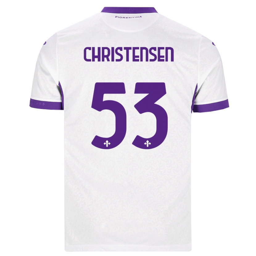 Danxen Damen Oliver Christensen #53 Weiß Lila Auswärtstrikot Trikot 2026/27 T-Shirt