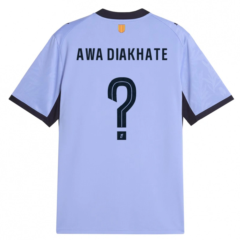 Danxen Damen Ndeye Awa Diakhate #0 Lavendelschwarz Ausweichtrikot Trikot 2026/27 T-Shirt