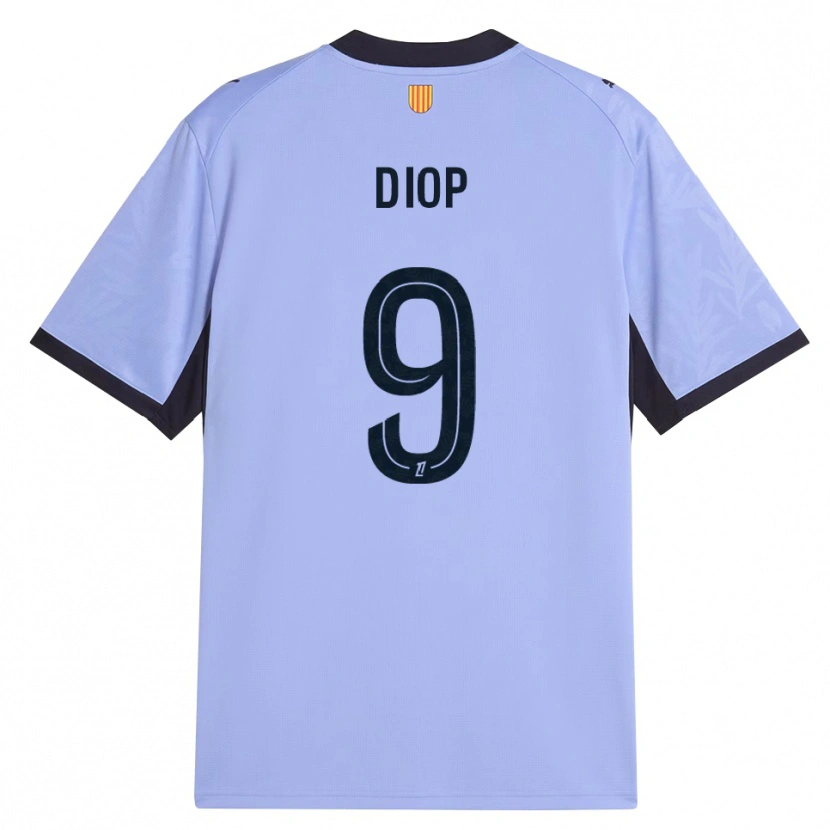 Danxen Damen Mama Diop #9 Lavendelschwarz Ausweichtrikot Trikot 2026/27 T-Shirt