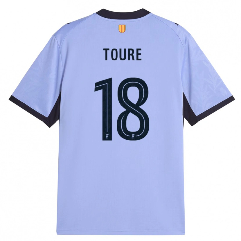 Danxen Damen Isaak Toure #18 Lavendelschwarz Ausweichtrikot Trikot 2026/27 T-Shirt
