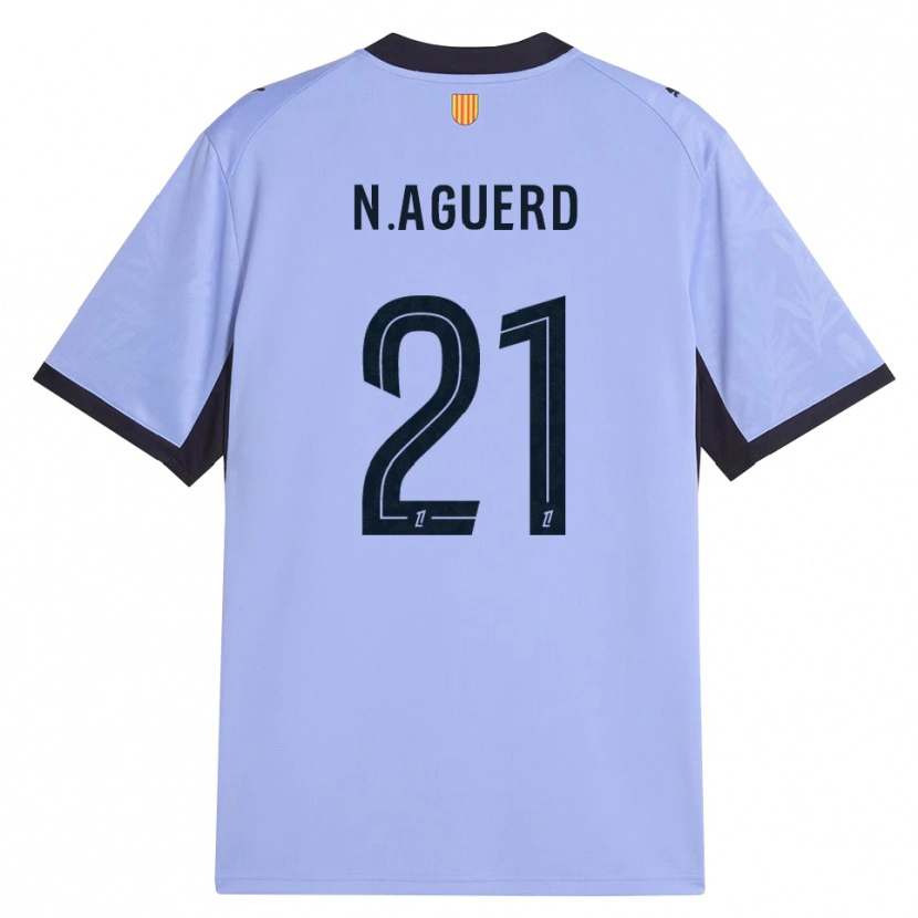 Danxen Damen Nayef Aguerd #21 Lavendelschwarz Ausweichtrikot Trikot 2026/27 T-Shirt