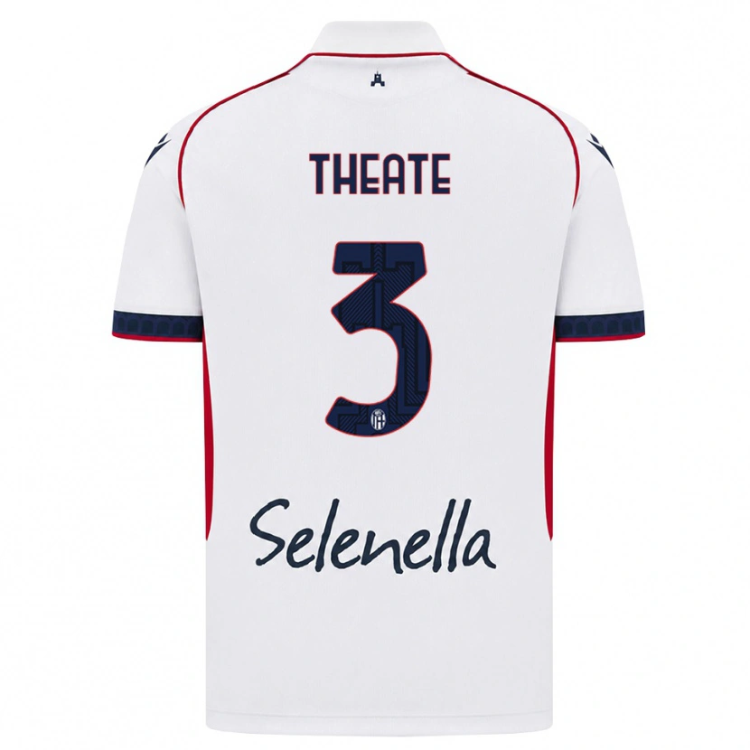 Danxen Damen Arthur Theate #3 Weiß Rot Königsblau Auswärtstrikot Trikot 2026/27 T-Shirt