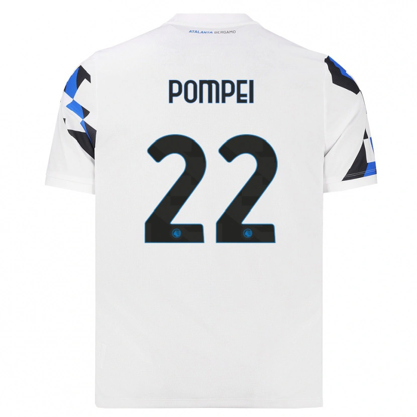 Danxen Damen Thomas Pompei #22 Weiß Rot Blau Auswärtstrikot Trikot 2026/27 T-Shirt
