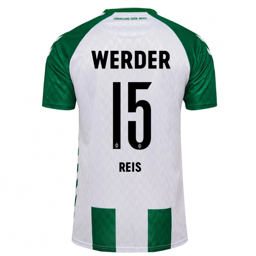 Danxen Kinder Ludovit Reis #15 Grün Weiß Heimtrikot Trikot 2026/27 T-Shirt