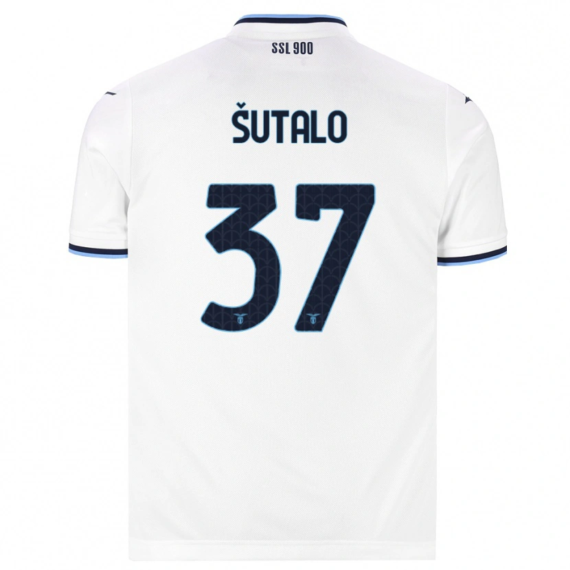 Danxen Kinder Josip Sutalo #37 Weiß Dunkelblau Auswärtstrikot Trikot 2026/27 T-Shirt