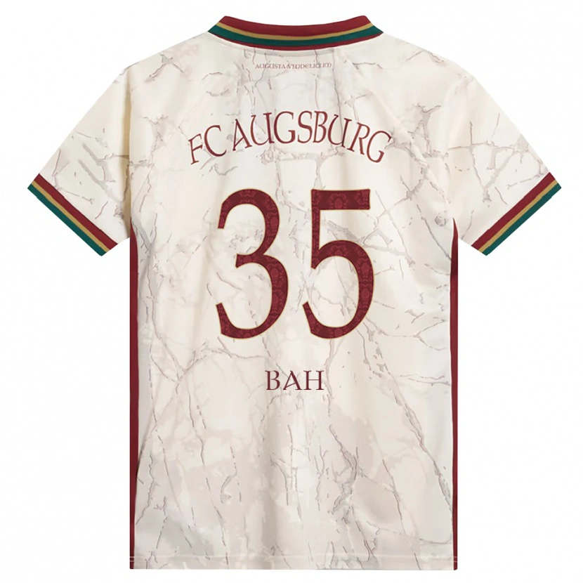 Danxen Kinder Juma Bah #35 Grün Reis Weiß Burgund Heimtrikot Trikot 2026/27 T-Shirt