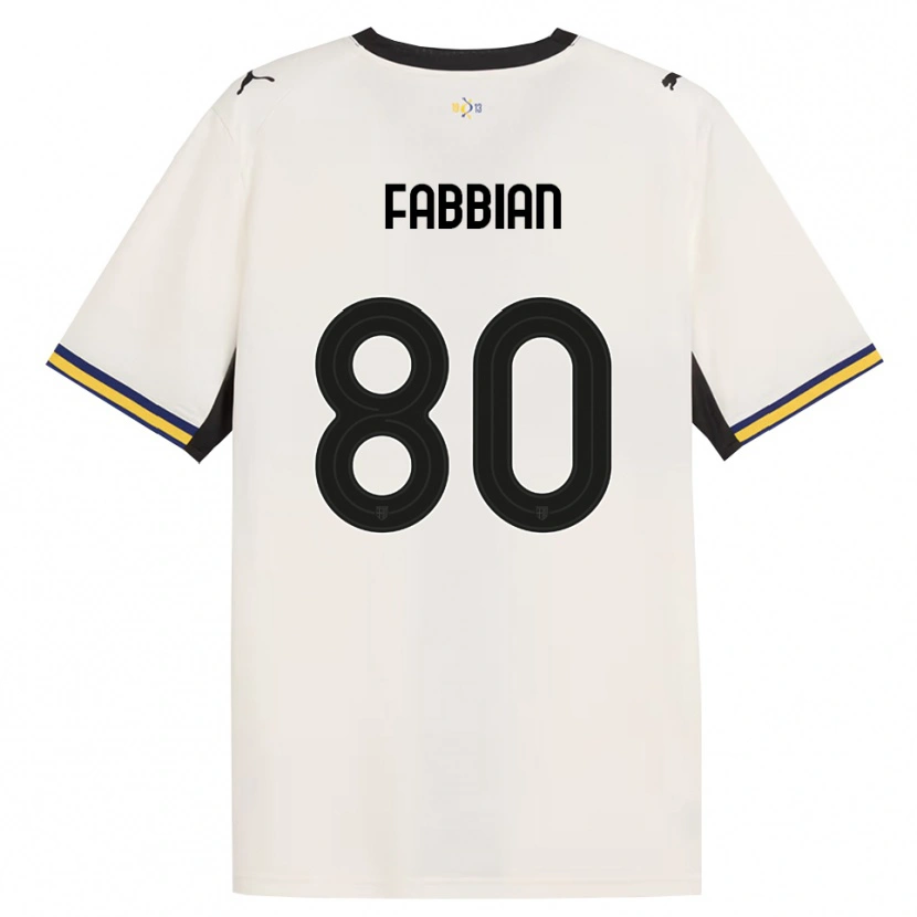 Danxen Kinder Giovanni Fabbian #80 Creme Schwarz Gelb Heimtrikot Trikot 2026/27 T-Shirt