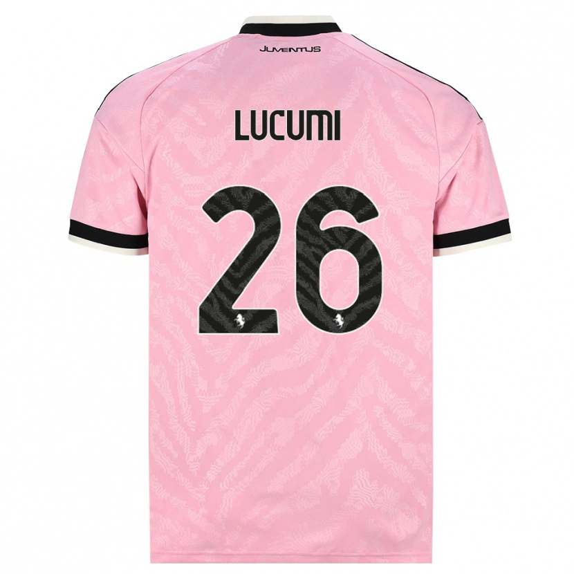 Danxen Kinder Jhon Lucumí #26 Pink Schwarz Auswärtstrikot Trikot 2026/27 T-Shirt