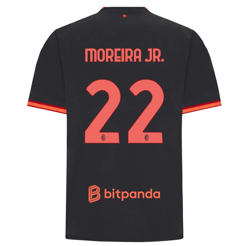 Danxen Kinder Diego Moreira #22 Schwarz Rot Ausweichtrikot Trikot 2026/27 T-Shirt
