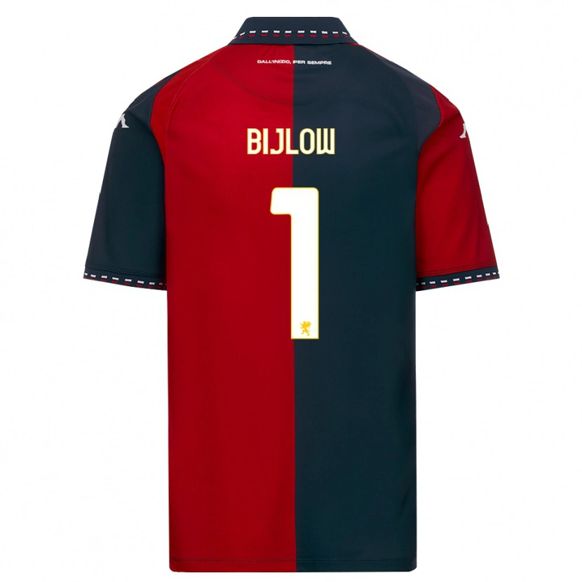 Danxen Kinder Justin Bijlow #1 Rot Schwarz Weiß Heimtrikot Trikot 2026/27 T-Shirt