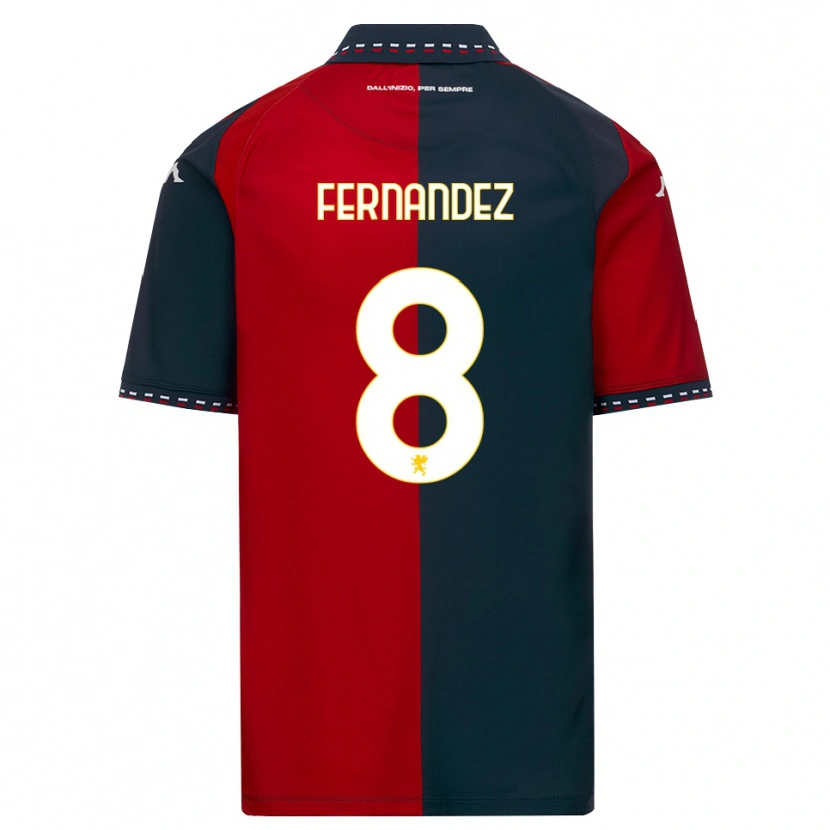 Danxen Kinder Maria Fernandez #8 Rot Schwarz Weiß Heimtrikot Trikot 2026/27 T-Shirt