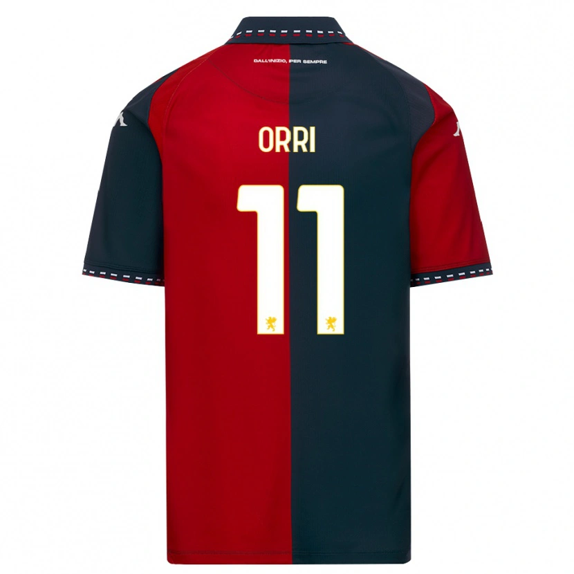 Danxen Kinder Ágúst Orri Thorsteinsson #11 Rot Schwarz Weiß Heimtrikot Trikot 2026/27 T-Shirt