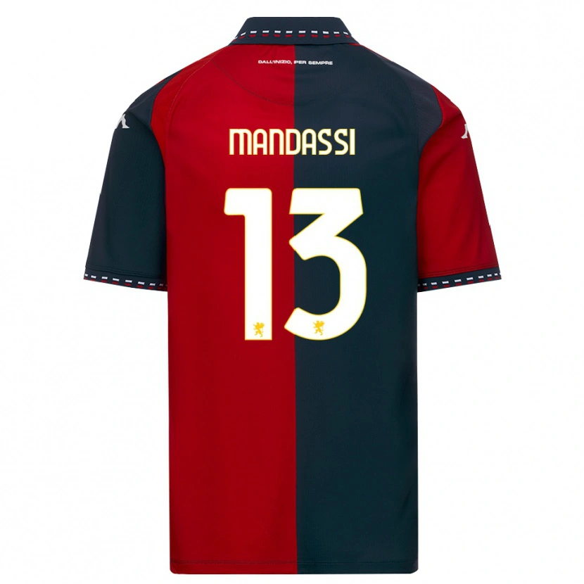 Danxen Kinder Amir Mandassi #13 Rot Schwarz Weiß Heimtrikot Trikot 2026/27 T-Shirt
