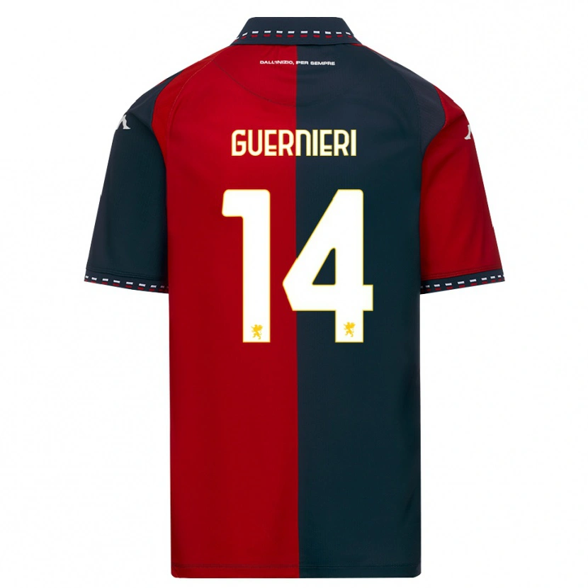Danxen Kinder Andrea Guernieri #14 Rot Schwarz Weiß Heimtrikot Trikot 2026/27 T-Shirt