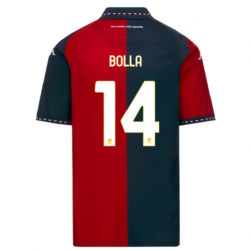 Danxen Kinder Nicolò Bolla #14 Rot Schwarz Weiß Heimtrikot Trikot 2026/27 T-Shirt