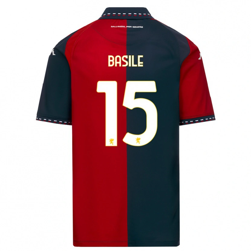 Danxen Kinder Cosimo Basile #15 Rot Schwarz Weiß Heimtrikot Trikot 2026/27 T-Shirt