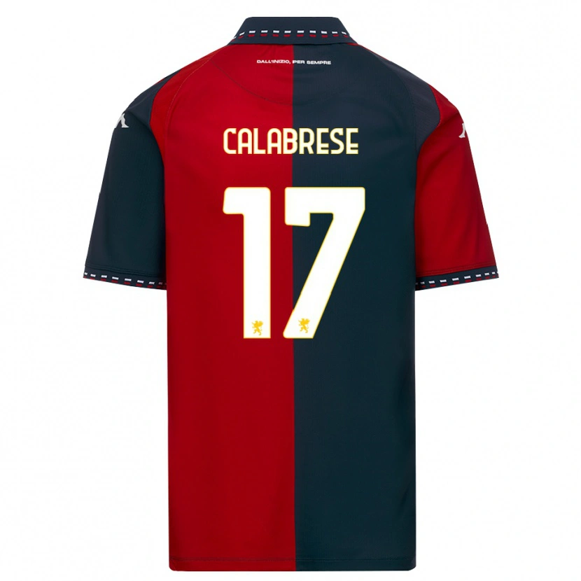 Danxen Kinder Filippo Calabrese #17 Rot Schwarz Weiß Heimtrikot Trikot 2026/27 T-Shirt