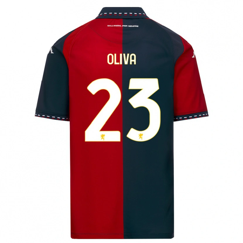 Danxen Kinder Eleonora Oliva #23 Rot Schwarz Weiß Heimtrikot Trikot 2026/27 T-Shirt