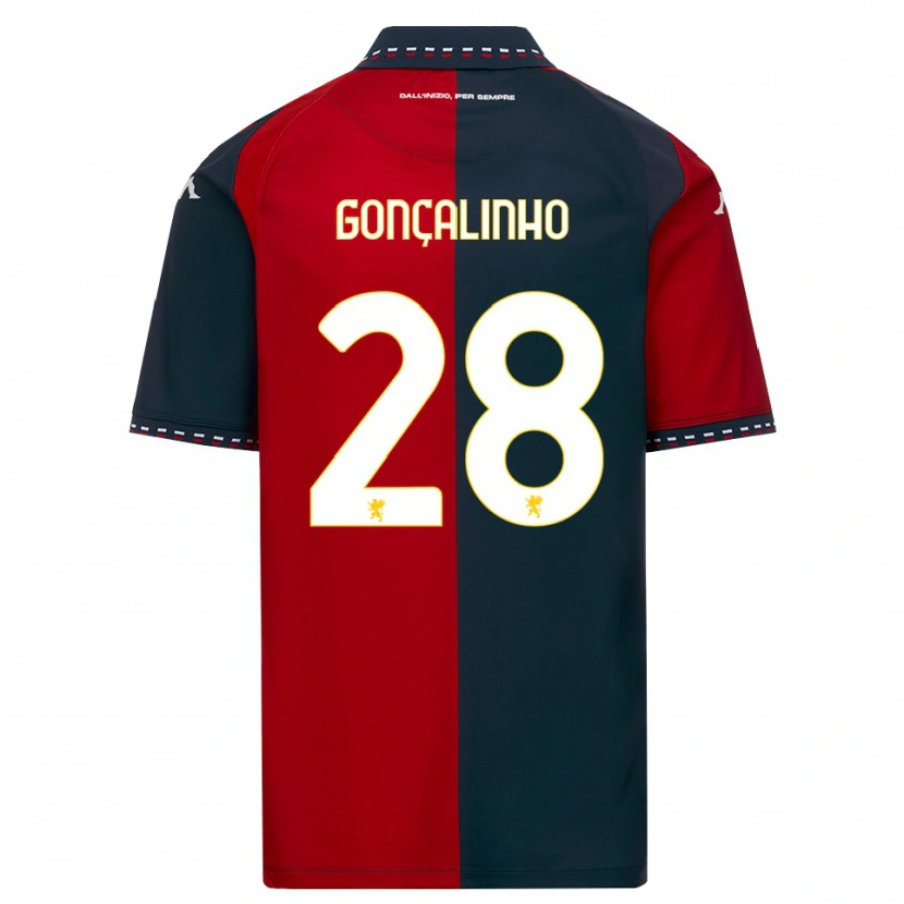 Danxen Kinder João Gonçalinho #28 Rot Schwarz Weiß Heimtrikot Trikot 2026/27 T-Shirt