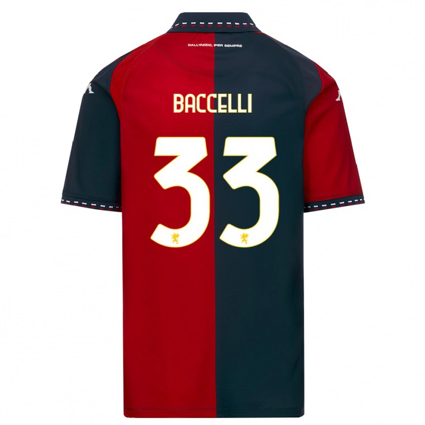 Danxen Kinder Pietro Baccelli #33 Rot Schwarz Weiß Heimtrikot Trikot 2026/27 T-Shirt