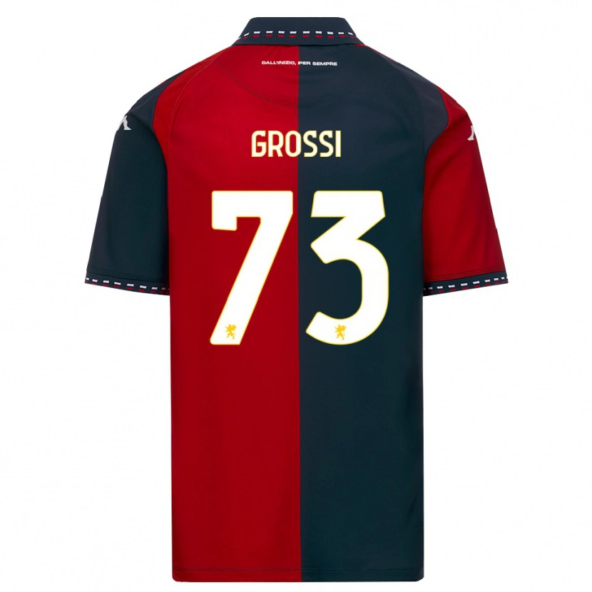 Danxen Kinder Jacopo Grossi #73 Rot Schwarz Weiß Heimtrikot Trikot 2026/27 T-Shirt