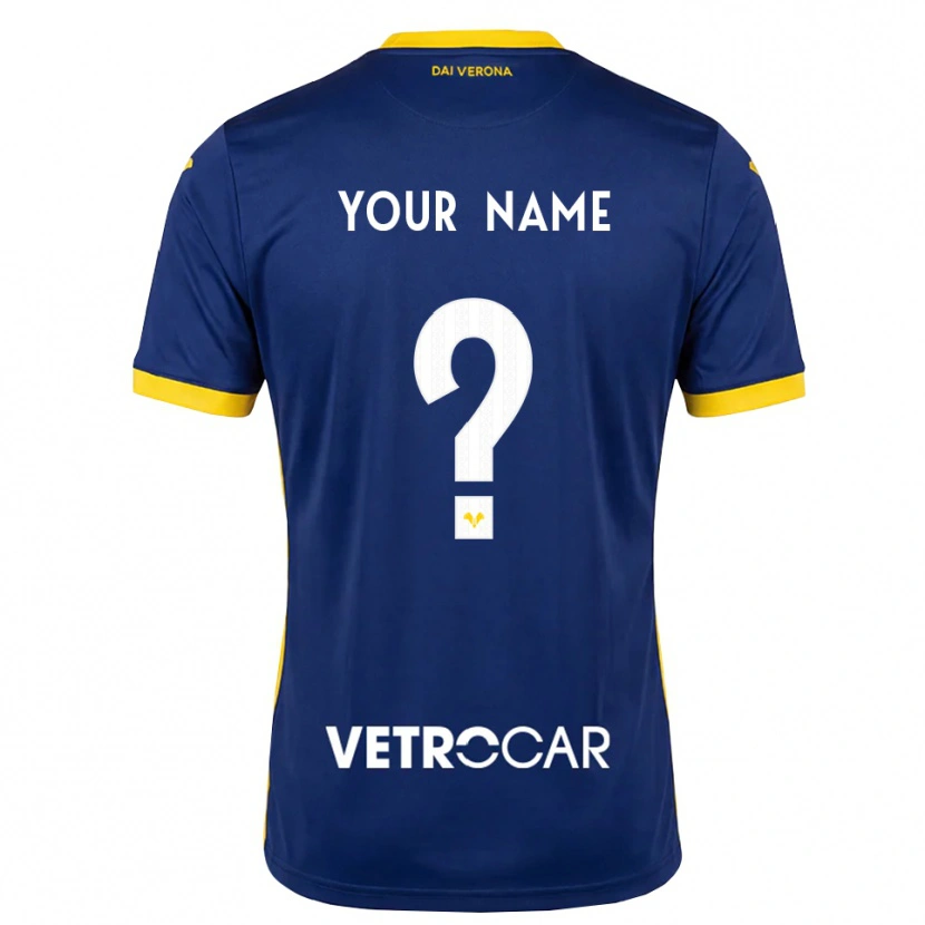 Danxen Kinder Ihren Namen #0 Königsblau Gelb Weiß Heimtrikot Trikot 2026/27 T-Shirt