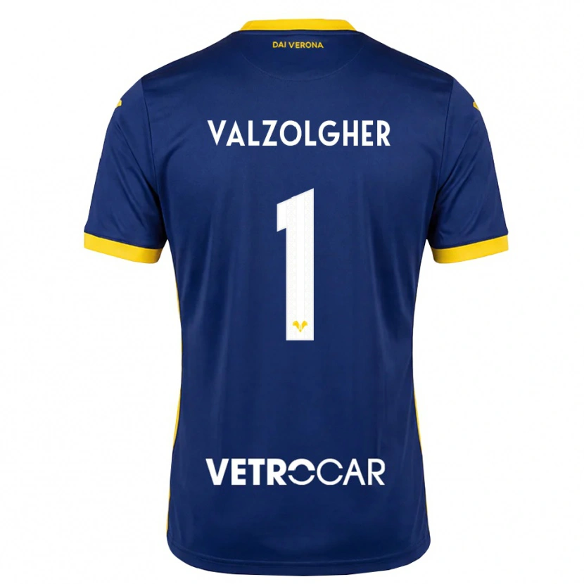 Danxen Kinder Chiara Valzolgher #1 Königsblau Gelb Weiß Heimtrikot Trikot 2026/27 T-Shirt