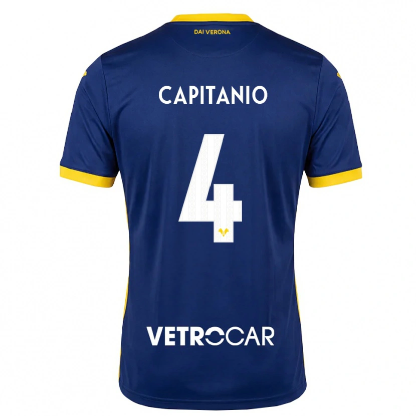 Danxen Kinder Alex Capitanio #4 Königsblau Gelb Weiß Heimtrikot Trikot 2026/27 T-Shirt