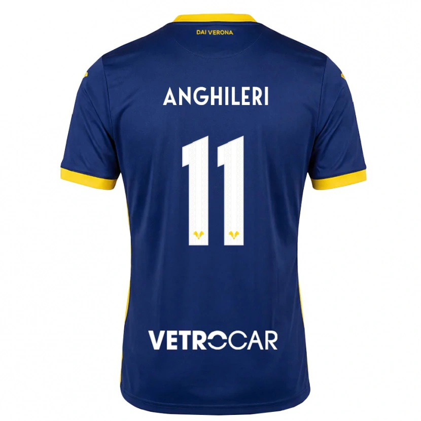 Danxen Kinder Federica Anghileri #11 Königsblau Gelb Weiß Heimtrikot Trikot 2026/27 T-Shirt