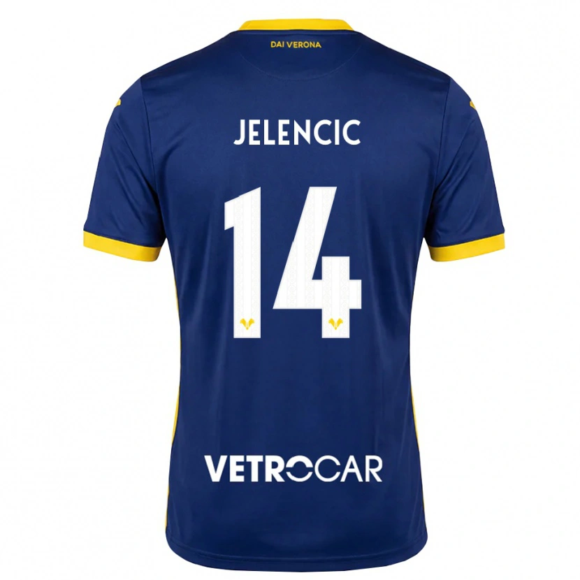 Danxen Kinder Ana Jelencic #14 Königsblau Gelb Weiß Heimtrikot Trikot 2026/27 T-Shirt