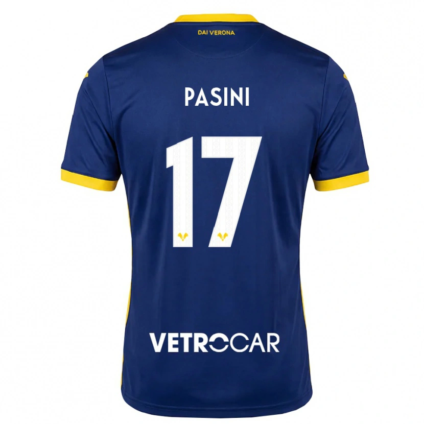 Danxen Kinder Veronica Pasini #17 Königsblau Gelb Weiß Heimtrikot Trikot 2026/27 T-Shirt
