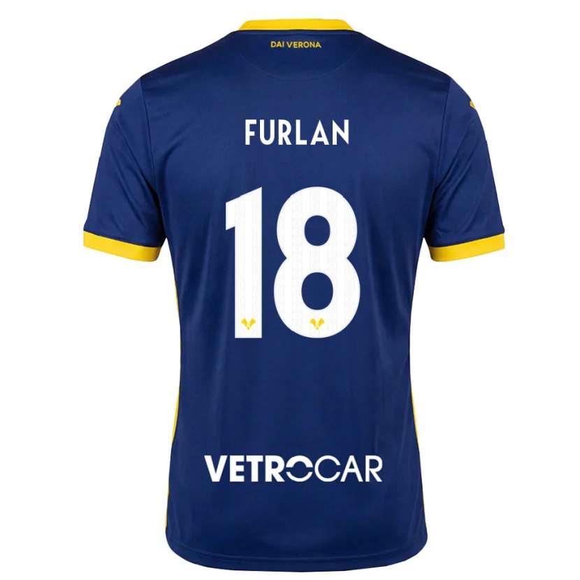 Danxen Kinder David Furlan #18 Königsblau Gelb Weiß Heimtrikot Trikot 2026/27 T-Shirt