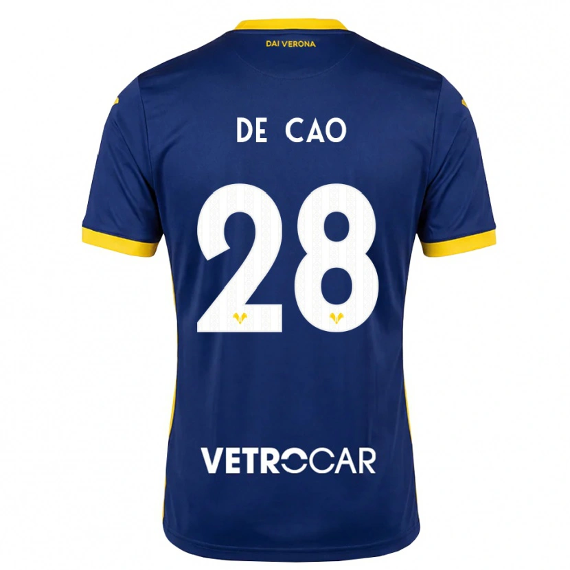 Danxen Kinder Elena De Cao #28 Königsblau Gelb Weiß Heimtrikot Trikot 2026/27 T-Shirt