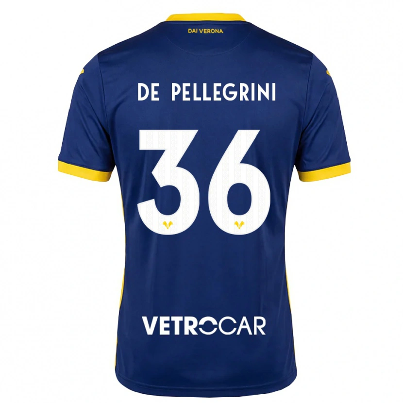 Danxen Kinder Erika De Pellegrini #36 Königsblau Gelb Weiß Heimtrikot Trikot 2026/27 T-Shirt