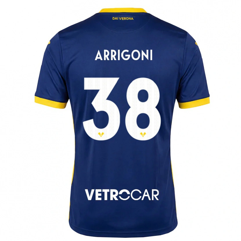 Danxen Kinder Arrigoni #38 Königsblau Gelb Weiß Heimtrikot Trikot 2026/27 T-Shirt