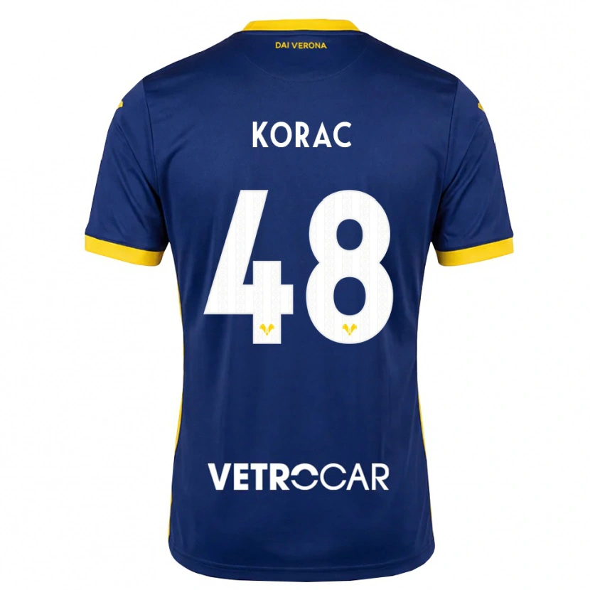 Danxen Kinder Seid Korac #48 Königsblau Gelb Weiß Heimtrikot Trikot 2026/27 T-Shirt