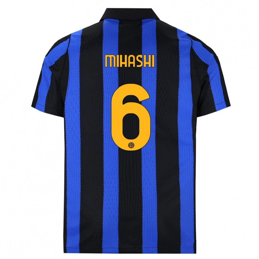 Danxen Kinder Mana Mihashi #6 Schwarz Blau Gelb Heimtrikot Trikot 2026/27 T-Shirt