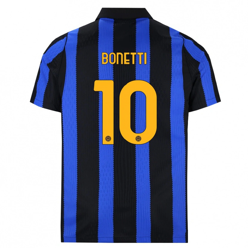 Danxen Kinder Tatiana Bonetti #10 Schwarz Blau Gelb Heimtrikot Trikot 2026/27 T-Shirt