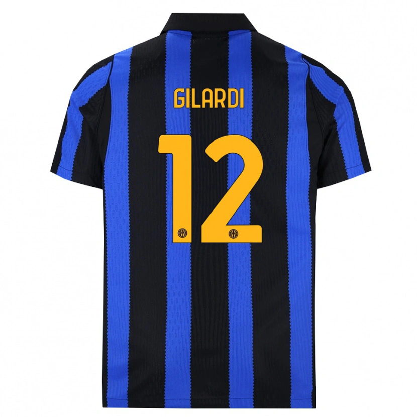 Danxen Kinder Astrid Gilardi #12 Schwarz Blau Gelb Heimtrikot Trikot 2026/27 T-Shirt