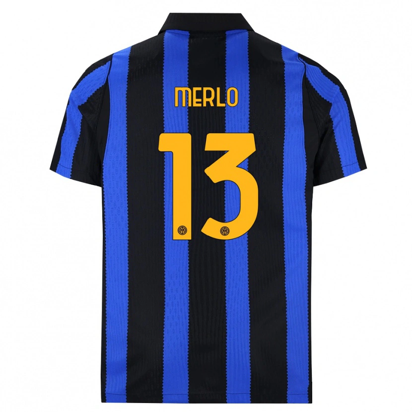 Danxen Kinder Beatrice Merlo #13 Schwarz Blau Gelb Heimtrikot Trikot 2026/27 T-Shirt