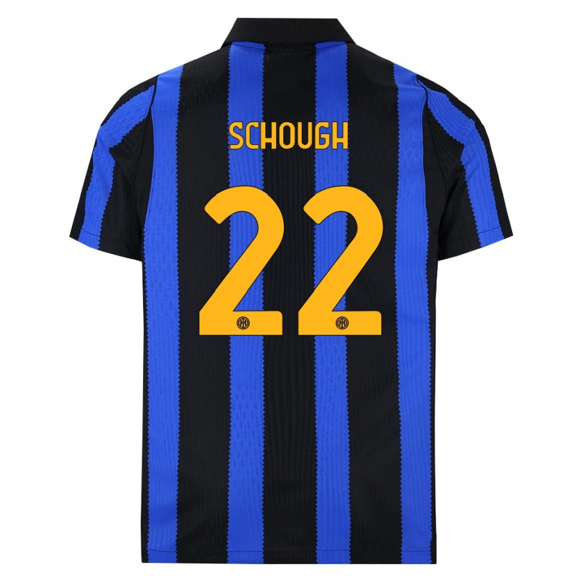 Danxen Kinder Olivia Schough #22 Schwarz Blau Gelb Heimtrikot Trikot 2026/27 T-Shirt
