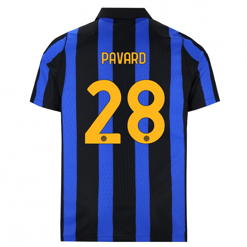 Danxen Kinder Benjamin Pavard #28 Schwarz Blau Gelb Heimtrikot Trikot 2026/27 T-Shirt